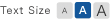 Select the text size
