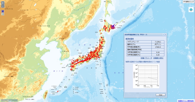 条件付超過確率地図
